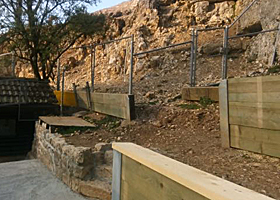 Umbau der Stützmauer