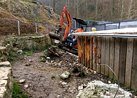 Umbau der Stützmauer