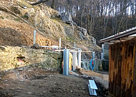 Umbau der Stützmauer