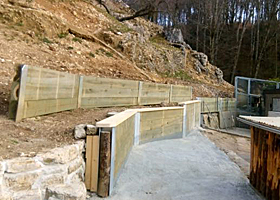 Umbau der Stützmauer